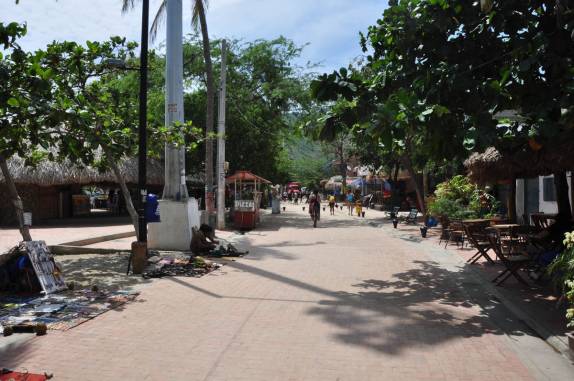 A pacata vila de Taganga, ao lado de Santa Marta, no litoral norte da Colômbia